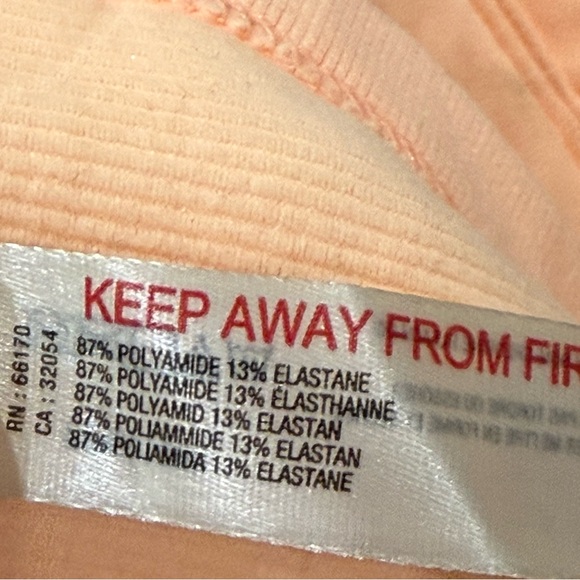 FP Movement All Clear V-Neck Sleeveless Cropped Cami size M/L in pastel peach - Picture 3 of 7